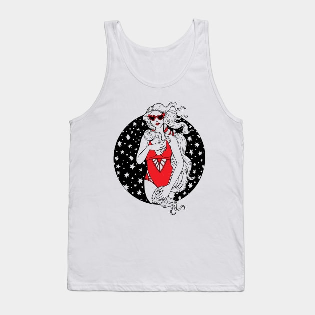 Modern Day Venus Virgo Tank Top by jennyalamode